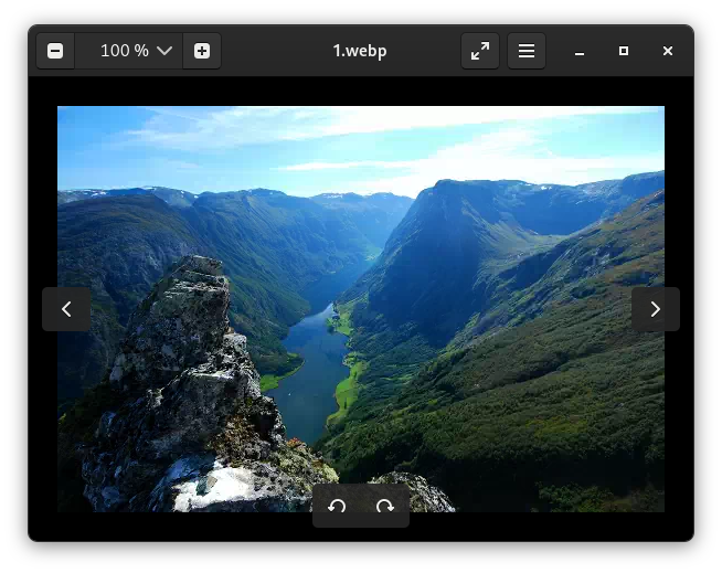 le Visionneur d’images Gnome supporte le format WebP